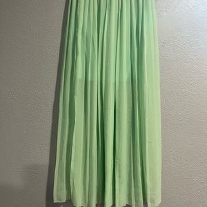 Lime green skirt
